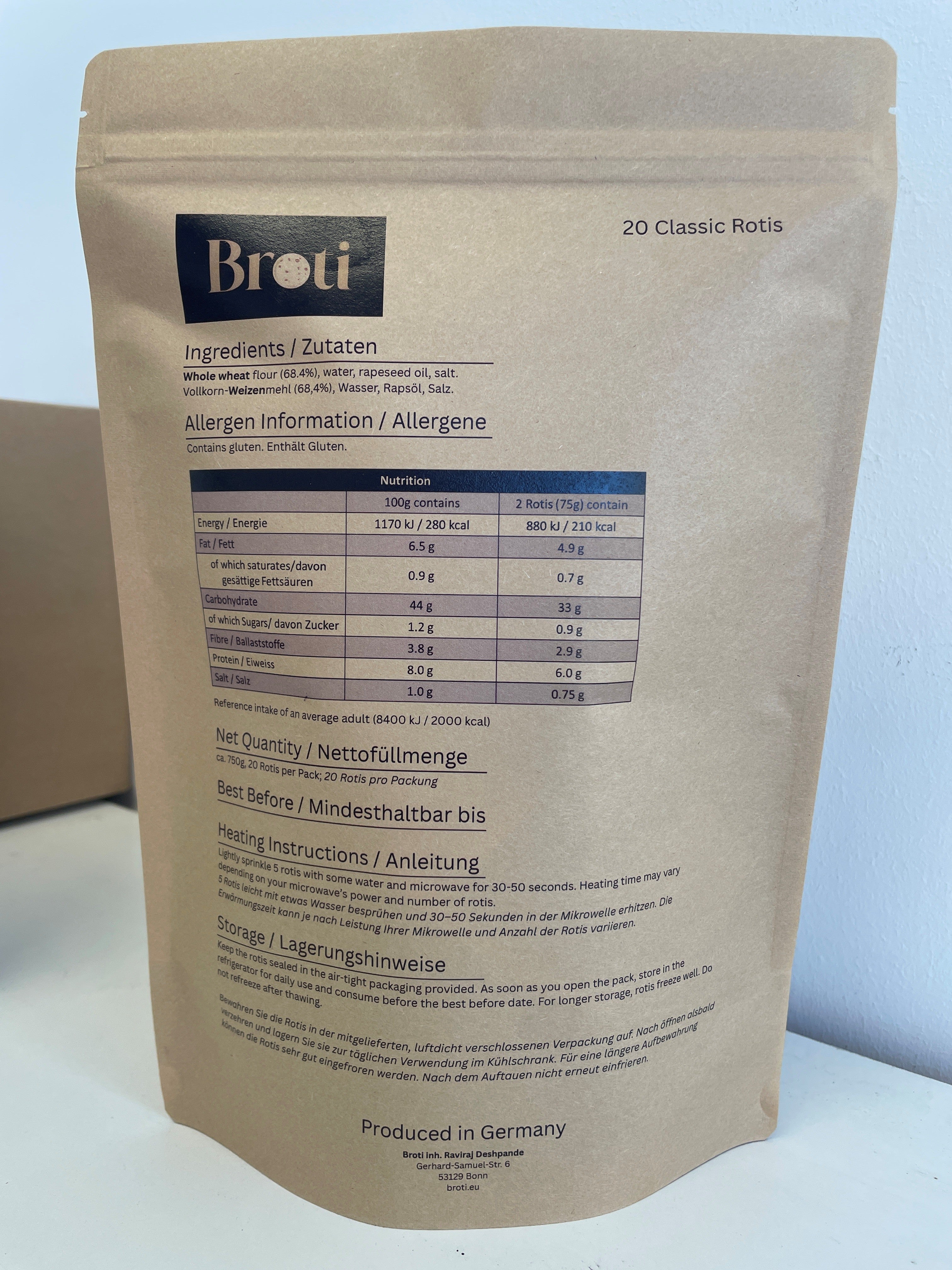 Classic Roti Subscription - Pack of 20